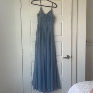 Lulus All About Love Slate Blue Maxi Dress